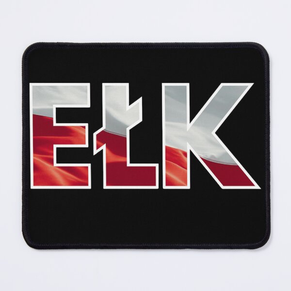 Item preview, Ełk Poland City Name with Polish Flag Typography designed and sold by NicheBloom.