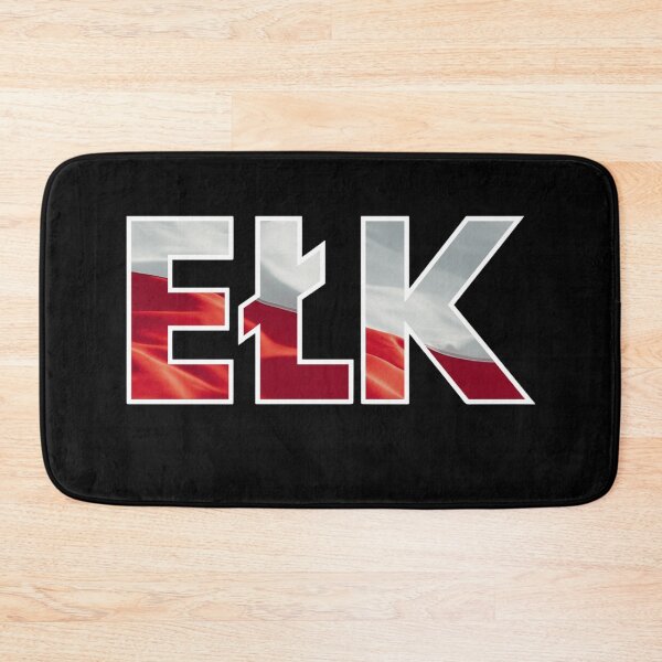 Item preview, Ełk Poland City Name with Polish Flag Typography designed and sold by NicheBloom.