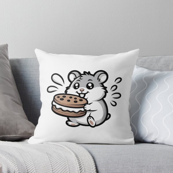 Item preview, Kawaii Hamster Twisting Cookie Milk Splash - Cute Animal Sticker designed and sold by Mr-wow.