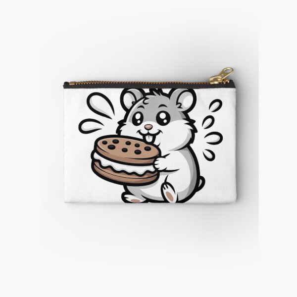 Item preview, Kawaii Hamster Twisting Cookie Milk Splash - Cute Animal Sticker designed and sold by Mr-wow.