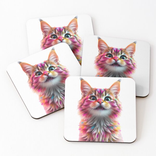 Item preview, Holi Cat Bliss – Vibrant Festival Colors designed and sold by Teewave-Ashish.