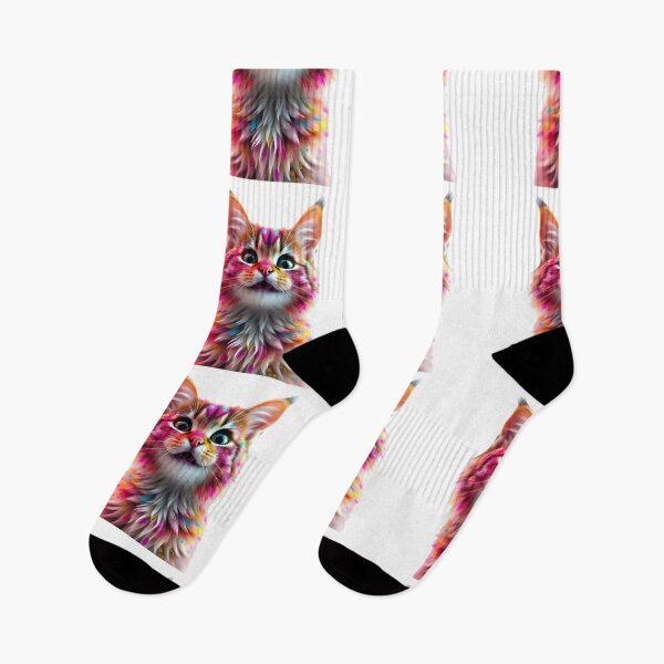 Item preview, Holi Cat Bliss – Vibrant Festival Colors designed and sold by Teewave-Ashish.