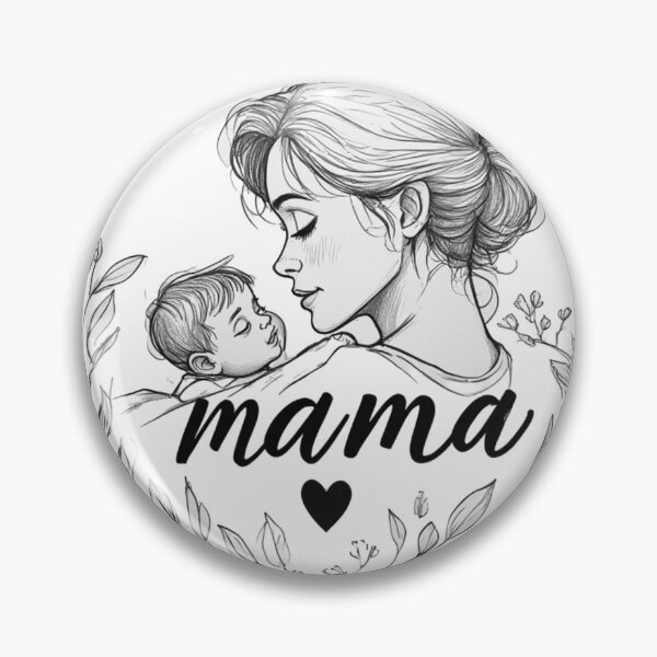 Item preview, Tender Embrace: Minimalist Floral Mother and Baby Line Art designed and sold by sanorastyle.