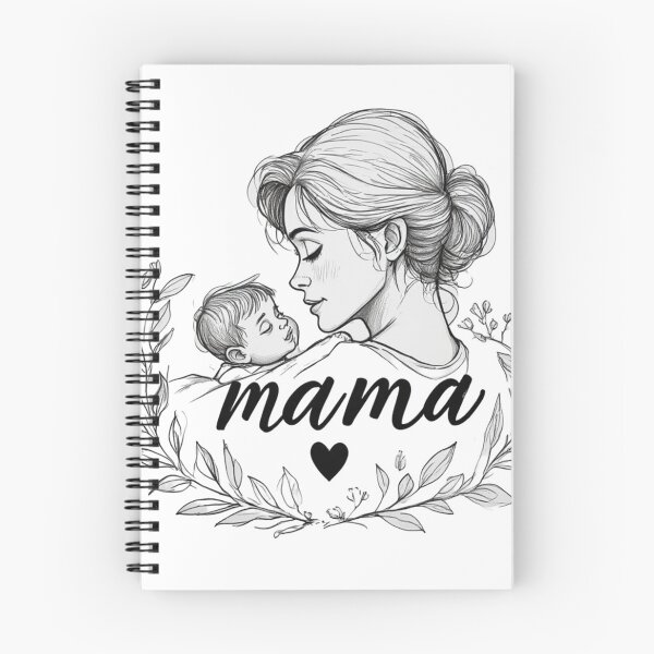 Item preview, Tender Embrace: Minimalist Floral Mother and Baby Line Art designed and sold by sanorastyle.