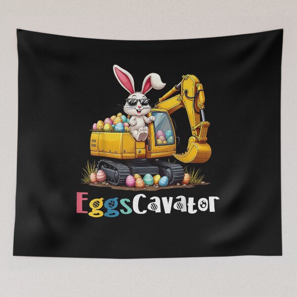 Item preview, Eggs-Cavator Easter Bunny Excavator Toddler Boys Easter Kids designed and sold by Goleon12.