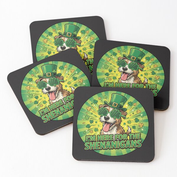 Item preview, Im Here for the Shenanigans Dog Design designed and sold by PawPlanetPro.