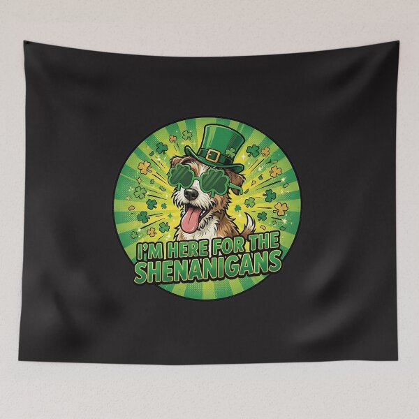 Item preview, Im Here for the Shenanigans Dog Design designed and sold by PawPlanetPro.