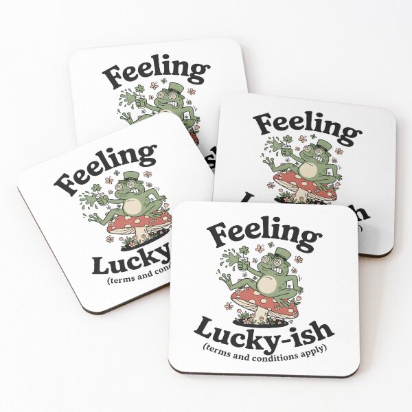 Item preview, feeling luckyish frog designed and sold by SeasonUnstable.