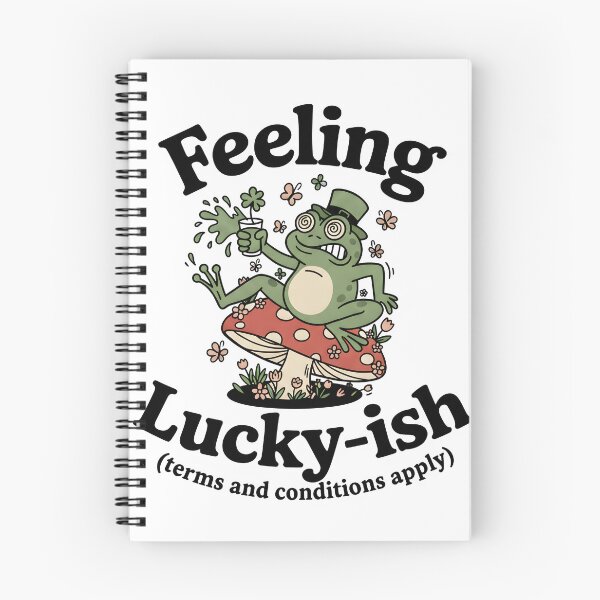Item preview, feeling luckyish frog designed and sold by SeasonUnstable.