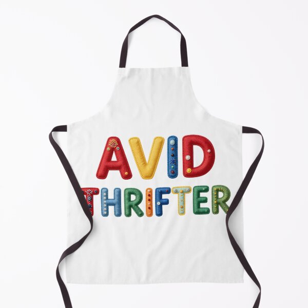 Item preview, AVID THRIFTER - IN COLORFUL FAUX LETTERING designed and sold by AlexOBrienArt.