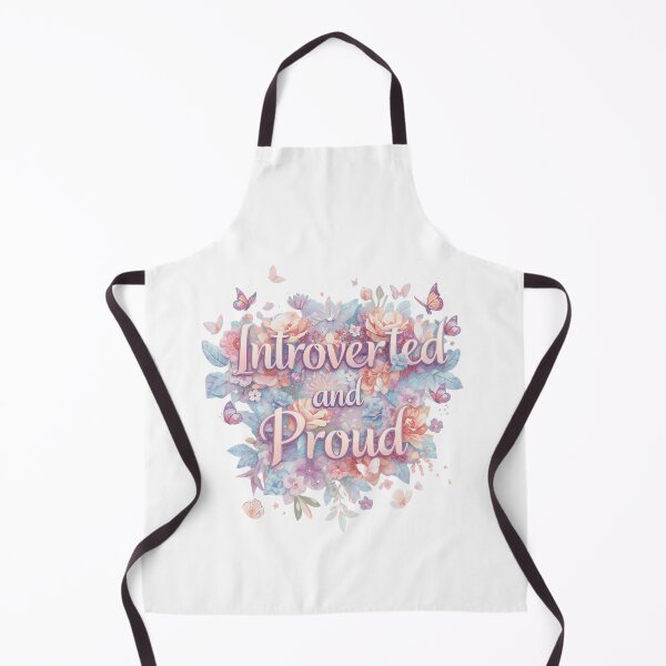 Item preview, A Pretty Floral Design with the words Introverted and Proud designed and sold by Soulstar Designs.