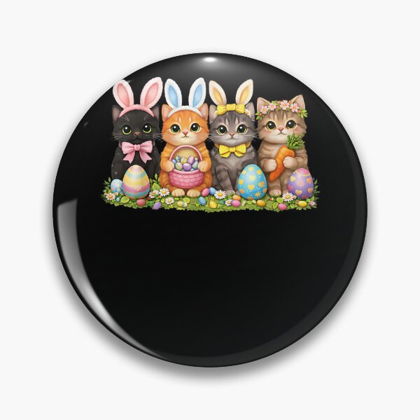 Item preview, Funny Easter Cats Ears Bunny Eggs Spring for Women Men Kids designed and sold by Goleon12.