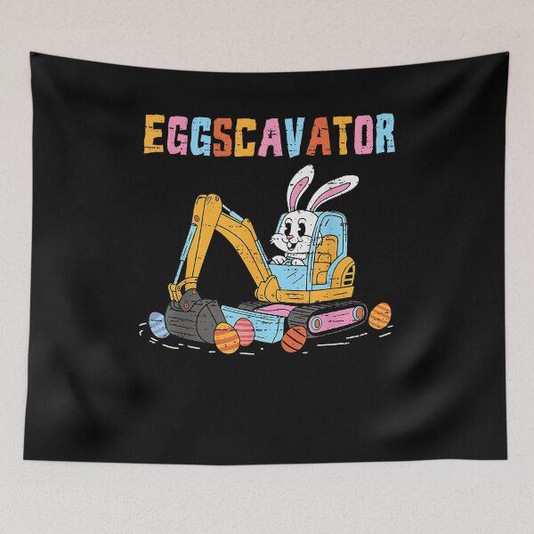 Item preview, Eggscavator Easter Egg Hunt Construction Trucks Toddler Boys designed and sold by Goleon12.