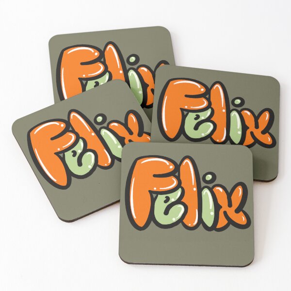 Item preview, Felix - in orange The top 10 best Personalized Custom Name gift ideas for boys named Felix designed and sold by Artonmytee.
