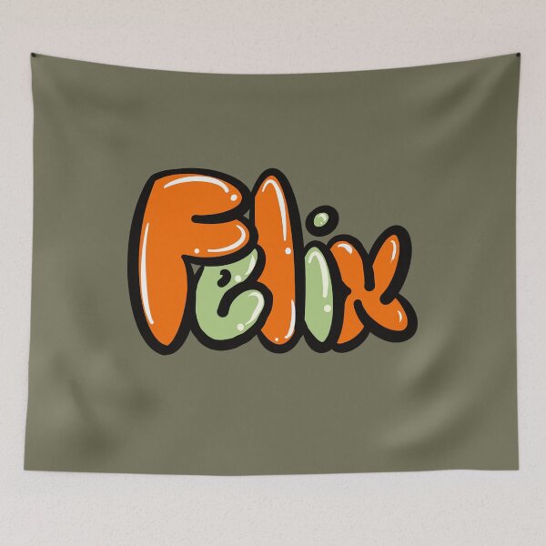 Item preview, Felix - in orange The top 10 best Personalized Custom Name gift ideas for boys named Felix designed and sold by Artonmytee.
