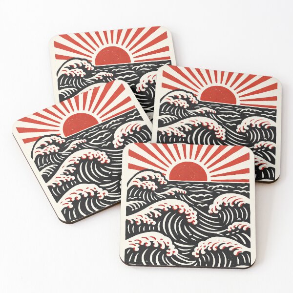 Item preview, sun and the waves retro art designed and sold by trengeee.