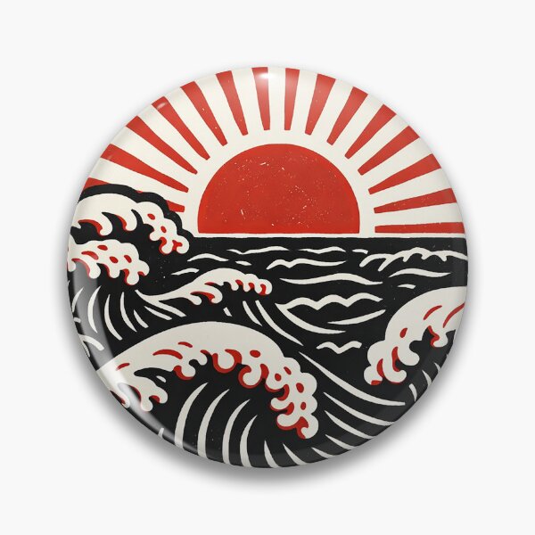 Item preview, sun and the waves retro art designed and sold by trengeee.