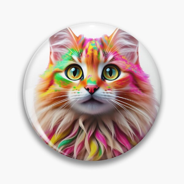 Item preview, Holi Cat Fun – Rainbow Fur Colors designed and sold by Teewave-Ashish.