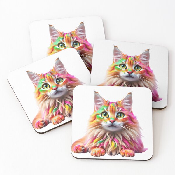 Item preview, Holi Cat Fun – Rainbow Fur Colors designed and sold by Teewave-Ashish.