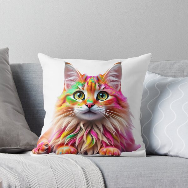 Item preview, Holi Cat Fun – Rainbow Fur Colors designed and sold by Teewave-Ashish.
