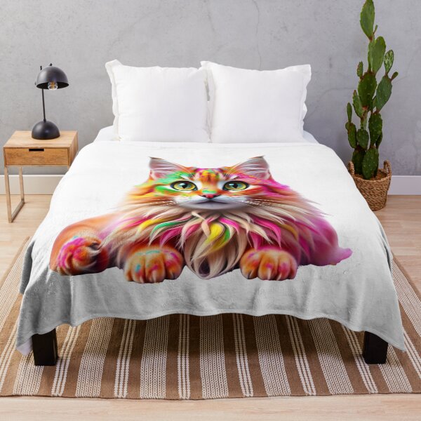 Item preview, Holi Cat Fun – Rainbow Fur Colors designed and sold by Teewave-Ashish.