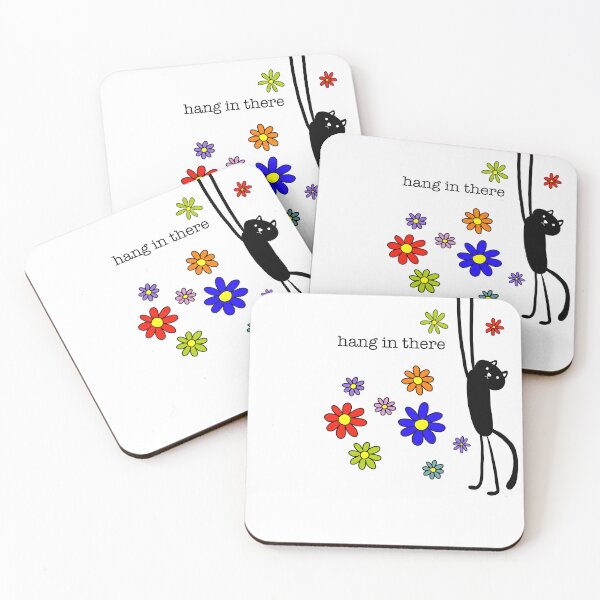 Item preview, Hang in there - Black Cat designed and sold by Prints by Jen Star.