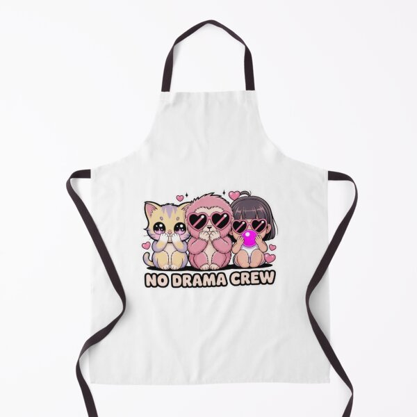 Item preview, No Drama Crew T-Shirt – Cute Kawaii Girl Gang Aesthetic Gift for Best Friends & Teen Girls designed and sold by GemBob Creations.