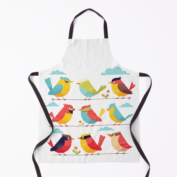Item preview, Cute Cartoon Birds Collection - Colorful Whimsical Bird Art Print designed and sold by DesignArtist.ia.