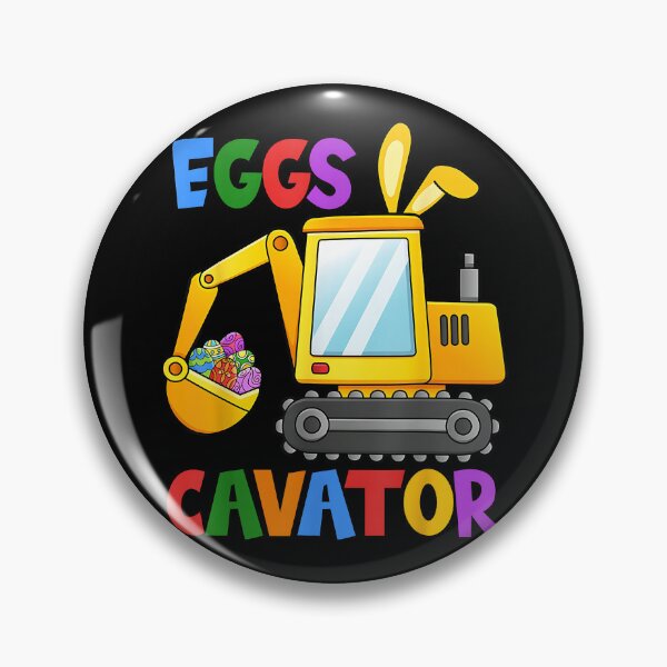Item preview, Eggscavator Egg Hunting Kids Toddler Boys Excavator Easter designed and sold by Goleon12.