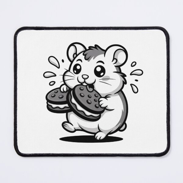 Item preview, Sweet Kawaii Hamster Cookie Time - Pastel Aesthetic Sticker designed and sold by Mr-wow.