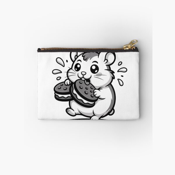 Item preview, Sweet Kawaii Hamster Cookie Time - Pastel Aesthetic Sticker designed and sold by Mr-wow.