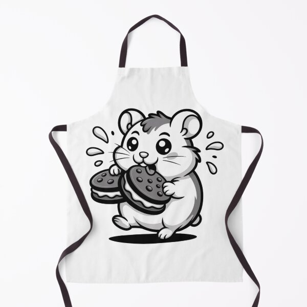 Item preview, Sweet Kawaii Hamster Cookie Time - Pastel Aesthetic Sticker designed and sold by Mr-wow.