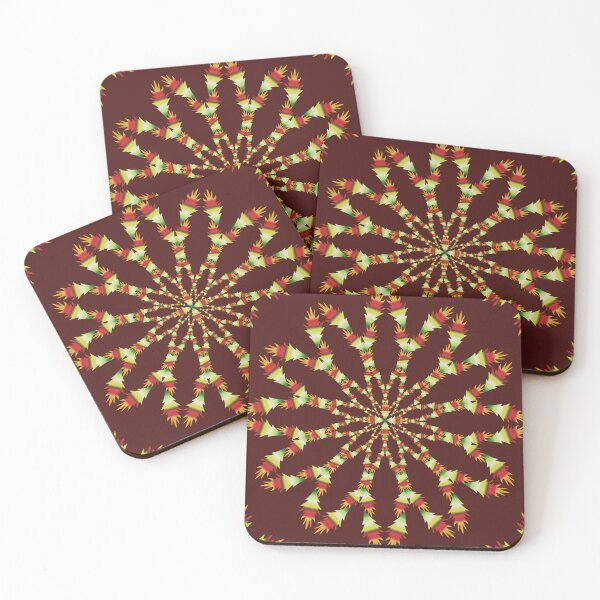 Item preview, Crimson Forest Flame Mandala designed and sold by OIL Pattern Design .