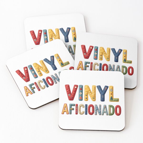 Aperçu de l'œuvre VINYLE AFICIONADO - EN FAUX LETTRES COLORÉS créée et vendue par AlexOBrienArt.
