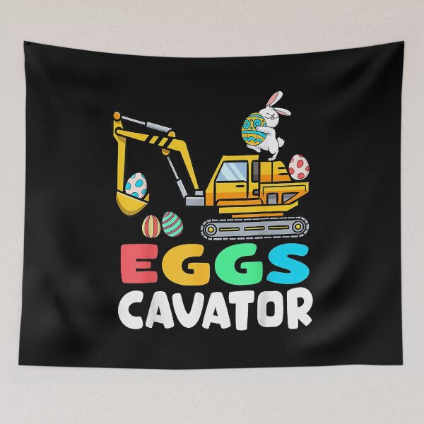 Item preview, Eggs-Cavator Easter Bunny Excavator Toddler Boys Easter Kids designed and sold by Goleon12.