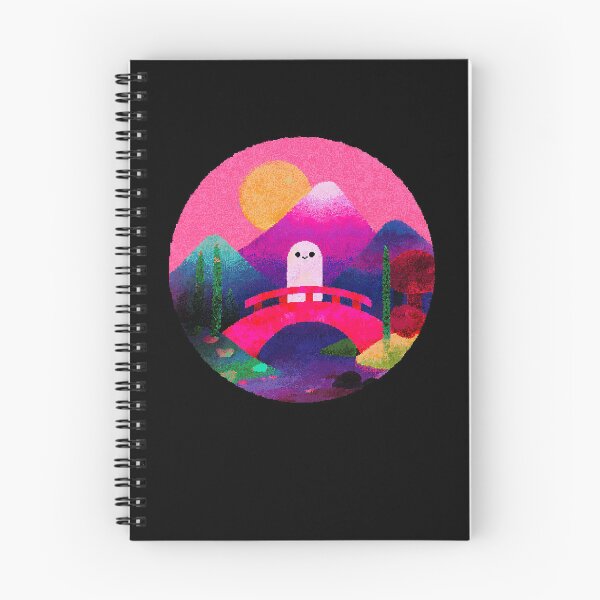 Item preview, Kawaii Ghost Retro Japan Sunset designed and sold by bubblegoth.