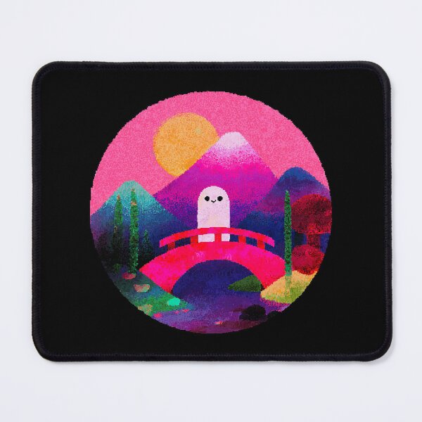 Item preview, Kawaii Ghost Retro Japan Sunset designed and sold by bubblegoth.