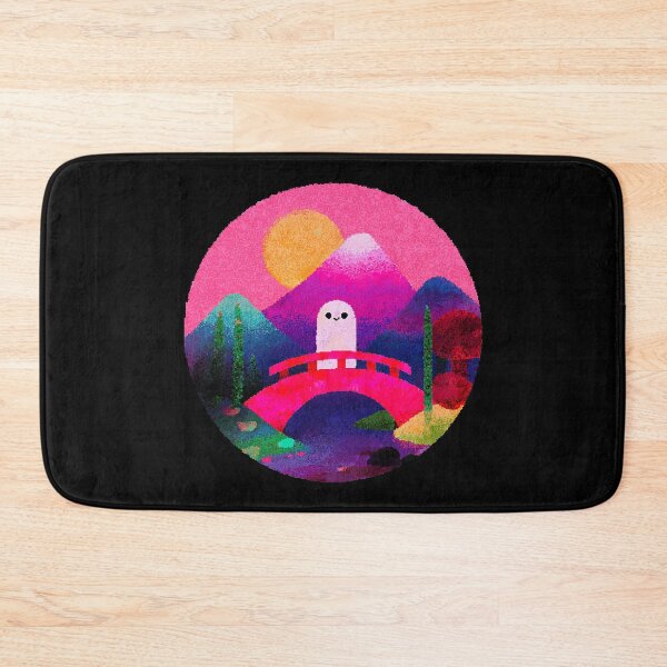 Item preview, Kawaii Ghost Retro Japan Sunset designed and sold by bubblegoth.
