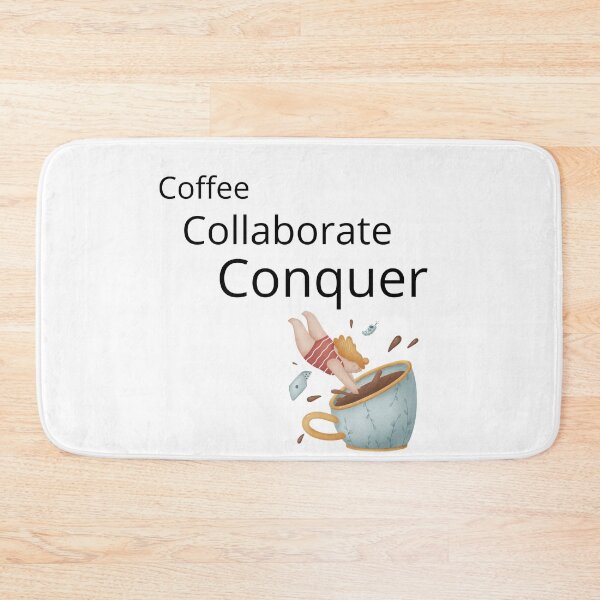 Item preview, Coffee Collaborate Conguer office motivation designed and sold by Wit-wit.