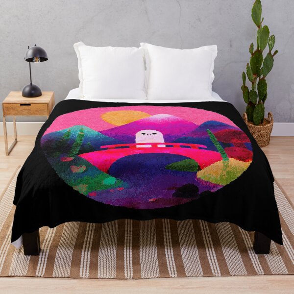 Item preview, Kawaii Ghost Retro Japan Sunset designed and sold by bubblegoth.
