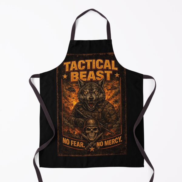 Item preview, Tactical Beast – No Fear No Mercy Wolf Warrior designed and sold by TKOprintdesigns.