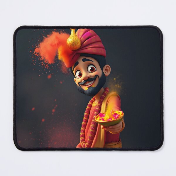 Item preview, Holi Happiness – Red Powder Glow designed and sold by Teewave-Ashish.