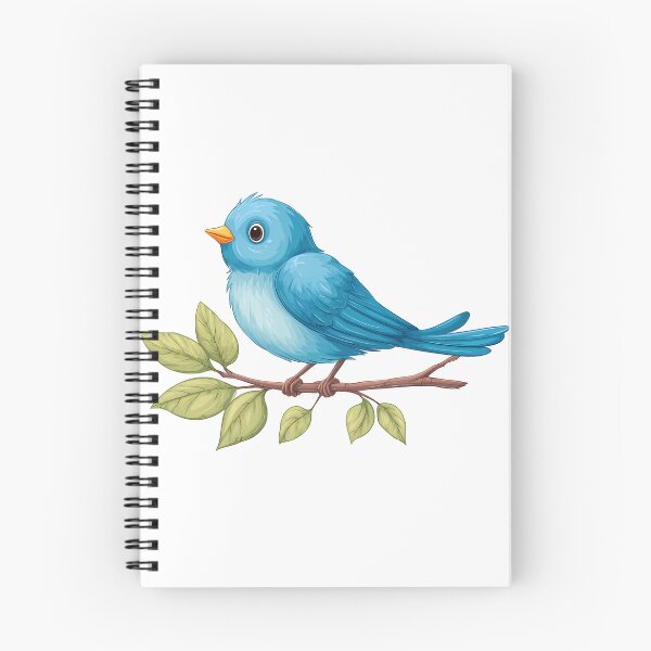 Item preview, Cute Bluebird Watercolor - Soft Whimsical Bird Art Print designed and sold by DesignArtist.ia.