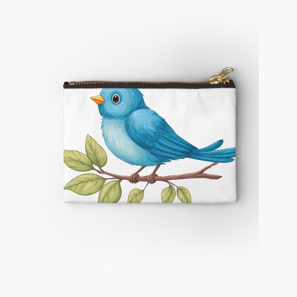 Item preview, Cute Bluebird Watercolor - Soft Whimsical Bird Art Print designed and sold by DesignArtist.ia.