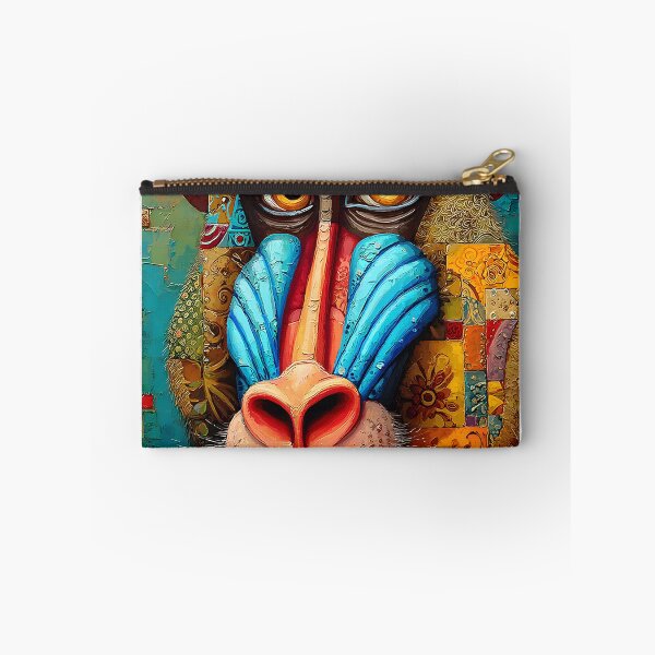 Item preview, Vibrant Baboon Portrait with Abstract Background designed and sold by Artessie.
