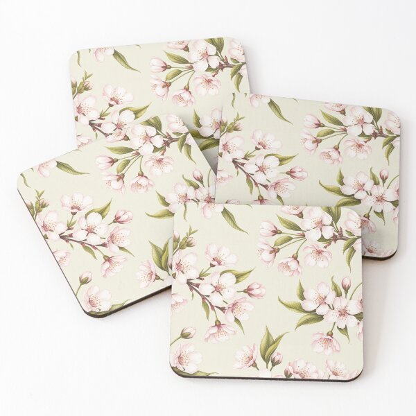 Item preview, Delicate Cherry Blossom Spring Floral Seamless Pattern designed and sold by Midnight Veil Designs.