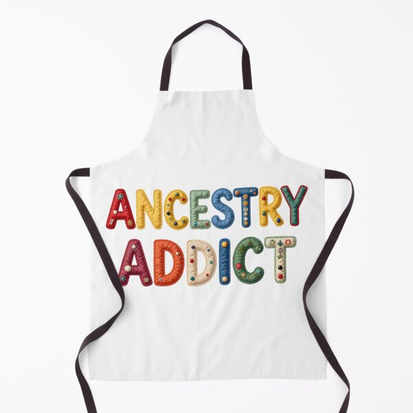 Item preview, ANCESTRY ADDICT - IN COLORFUL FAUX LETTERING designed and sold by AlexOBrienArt.