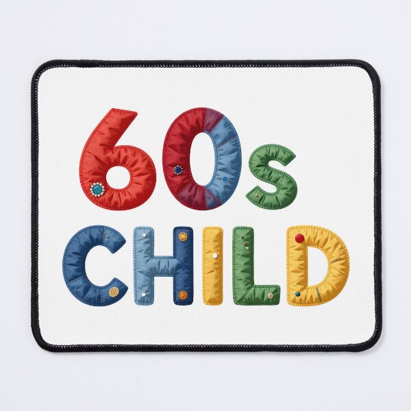 Item preview, 60s CHILD - IN COLORFUL FAUX LETTERING designed and sold by AlexOBrienArt.