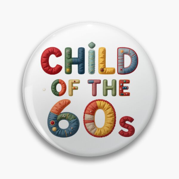 Item preview, CHILD OF THE 60s - IN COLORFUL FAUX LETTERING designed and sold by AlexOBrienArt.