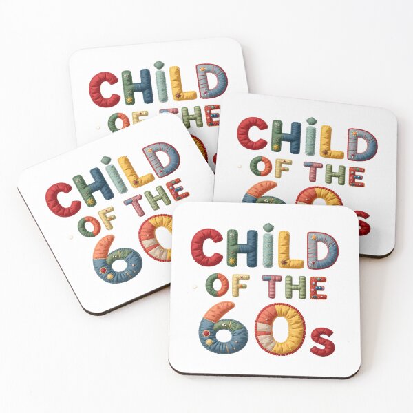 Item preview, CHILD OF THE 60s - IN COLORFUL FAUX LETTERING designed and sold by AlexOBrienArt.